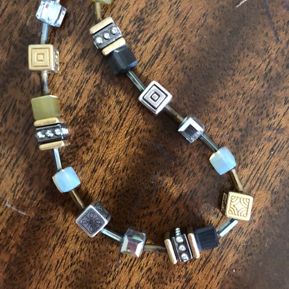 Rare and retired Brighton SILENT CODE choker necklace and earrings - Picture 5 of 9